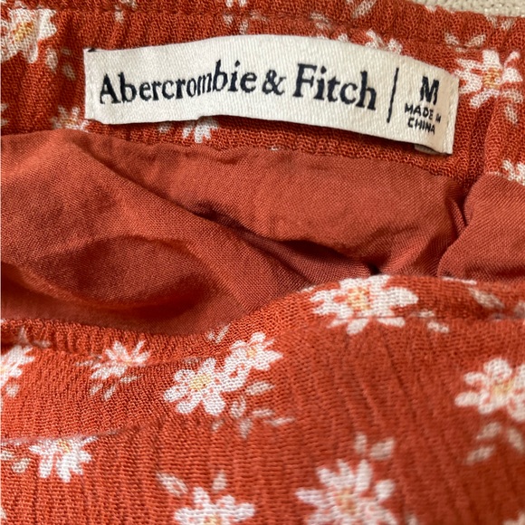 Abercrombie & Fitch Orange Floral Mini Skirt - Picture 3 of 4